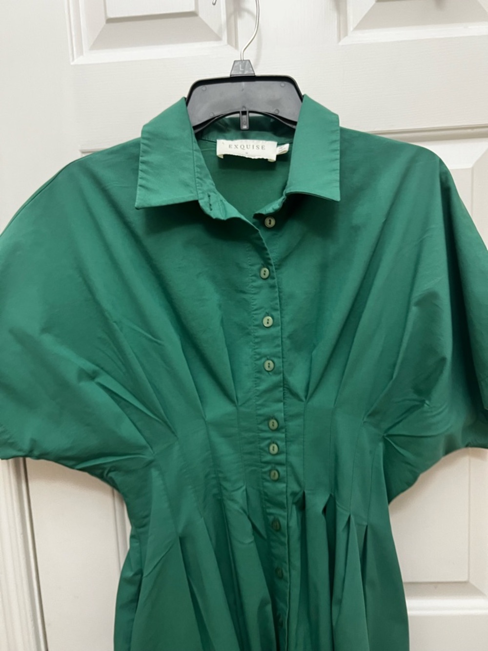 Tobie Shirt Dress by Exquise with Cinched Waist - Picture 6 of 16